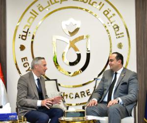رئيس هيئة الرعاية الصحية يبحث تعزيز التعاون مع الغرفة الألمانية العربية للصناعة والتجارة