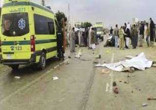 إصابة 15 شخصاً فى حادث انقلاب ميكروباص بطريق الفيوم القاهرة
