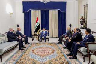 رئيس الجمهورية العراقى يستقبل وزير الموارد المائية والري المصري