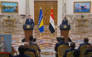 كلمة السيد الرئيس عبد الفتاح السيسي خلال المؤتمر الصحفي المشترك مع  رئيس البوسنة والهِرسِك