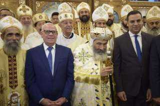محافظ بورسعيد يشهد قداس افتتاح كنيسة السيدة العذراء مريم و القديس البابا كيرلس بالحي الاماراتي