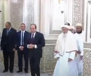 الرئيس السيسى يتفقد مسجد السيدة زينب بعد تطويره