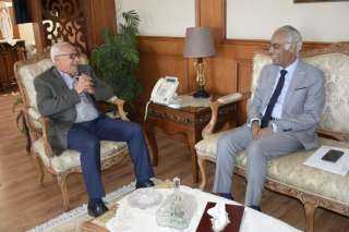 محافظ بورسعيد يستقبل رئيس جامعة بورسعيد