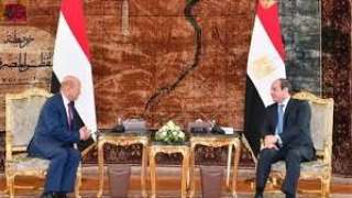 الرئيس السيسي يلتقى رشاد العليمى ويؤكد تمسك مصر بوحدة واستقرار اليمن