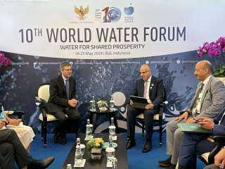 سويلم يلتقى نائب رئيس منظمة المياه العالمية والأمين العام للشبكة الدولية لمنظمات أحواض الأنهار (INBO)