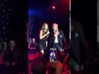 بالفيديو: نجيب ساويرس يغنى و يرقص مع نانسى عجرمفى قبرص