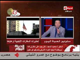 محمود سعيد: تحذيرات السفارات الاجنبية لرعاياها أمر غير مفهوم