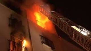 مصرع رضيع وإصابة 3 آخرون في حريق شقة بالمنيا