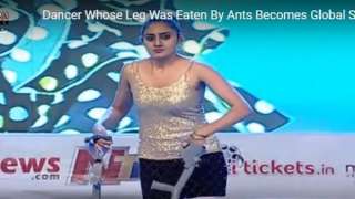 بالفيديو.. فتاة هندية ترقص بقدم واحدة