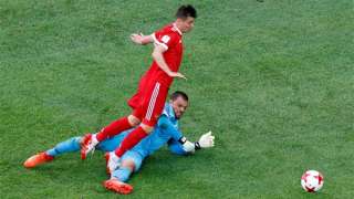 روسيا تحرز الهدف الأول في شباك نيوزيلاندا في افتتاح كأس القارات