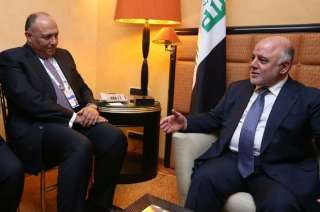 وزير الخارجية يلتقى وزير الخارجية العراقى فى اطار زيارتة إلى العراق