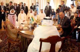 وزراء خارجية دول الرباعى العربى يعقدون مؤتمرا صحفيا حول أزمة قطر