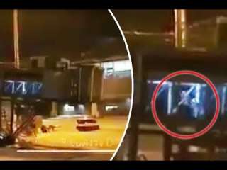 بالفيديو: أشباح يتجولون في أروقة المطار