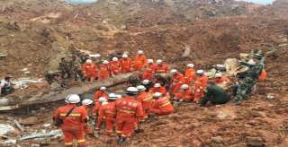 ارتفاع عدد ضحايا الانهيار الأرضى في الصين إلى 23 قتيلا
