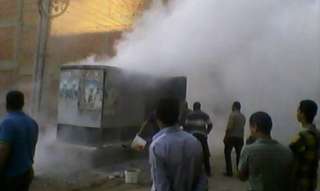  السيطرة على حريق نشب بمحول كهرباء بجوار مدرسة الليسية في بورسعيد