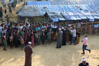 وفد الأزهر يصل مخيمات لاجئى الروهينجا الفارين من بورما فى بنجلاديش