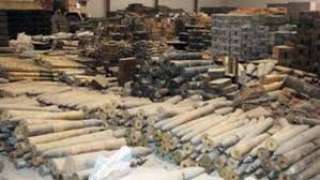 ضبط مخبأ للأسلحة والمتفجرات جنوبي بعقوبة في محافظة ديالى 
