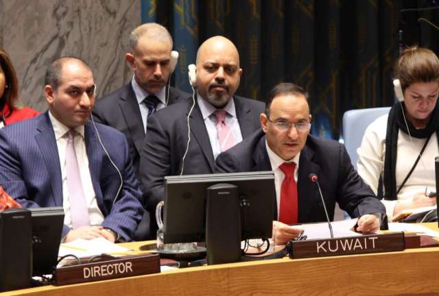  منصور العتيبي مندوب الكويت في مجلس الأمن
