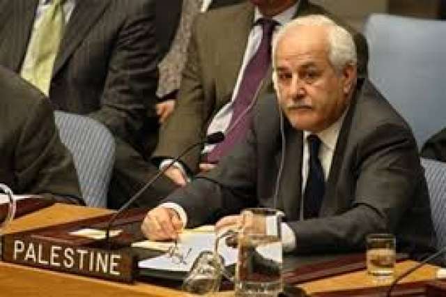المندوب الدائم لدولة فلسطين لدى الأمم المتحدة  السفير رياض منصور 