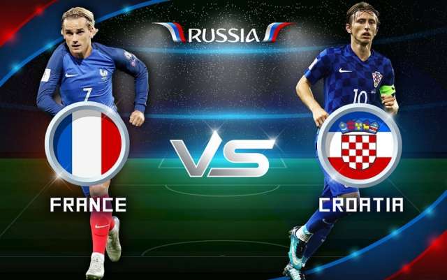 مباراة فرنسا وكرواتيا بنهائي مونديال  2018