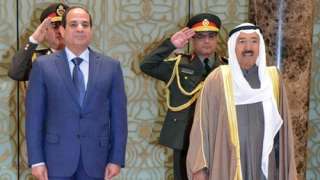 السيسي يعزي أمير دولة الكويت في وفاة شقيقته الشيخة فريحة الصباح