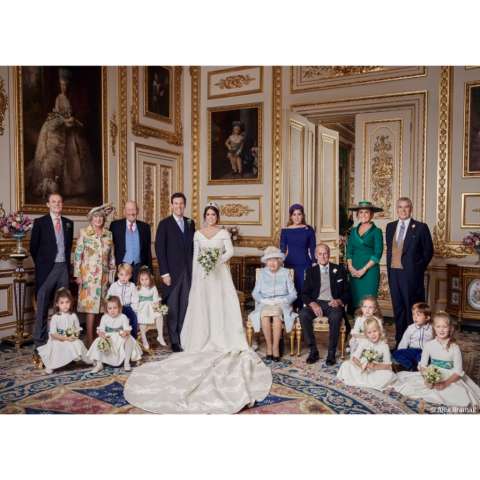  الصور الرسمية لزفاف الأميرة يوجيني حفيدة الملكة إليزابيث