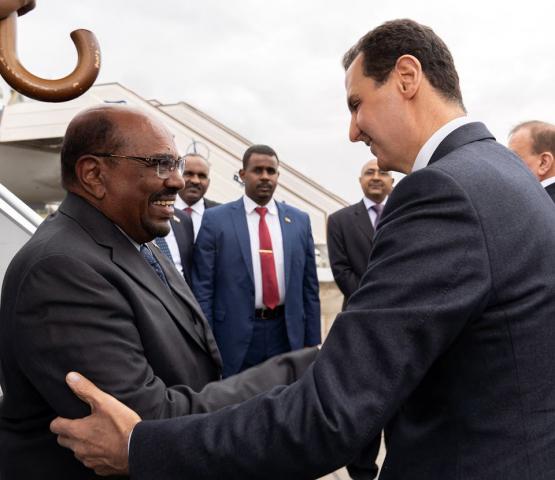  بشار الأسد يستقبل الرئيس السوداني في دمشق  