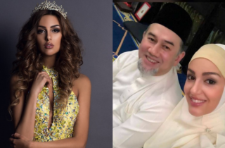 شاهد..ملك ماليزيا وهو يرقص مع ملكة جمال روسيا في حفل زفافهما 