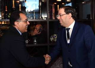 مصطفى مدبولي يلتقى نظيره التونسى بمدافوس لبحث مجالات التعاون المشترك