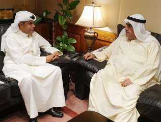 وزير الكهرباء والماء يستقبل رئيس اللجنة المنظمة لمعرض الكويت للطيران 2020