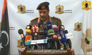 الجيش الليبي بقيادة المشير خليفة حفتر يعلن قبوله بالهدنة الأممية خلال عيد الأضحى