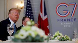 ترامب: لا وجود لأي توتر بين مجموعة (G7)