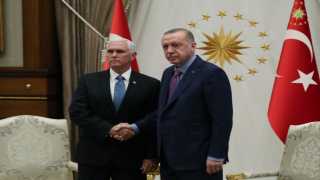 الرئاسة التركية: بدء الاجتماع بين أردوغان ونائب الرئيس الأمريكي