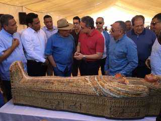 الأثار تعلن اكتشاف 30 تابوتا خشبيا تعود للأسرة 22 الفرعونية