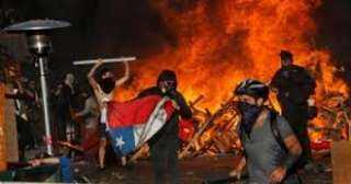 تشيلى.. تجدد الاشتباكات بين متظاهرين وقوات الأمن في وسط العاصمة سانتياغو