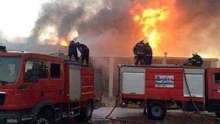 السيطرة على حريق نشب بوزراة التضامن والحماية المدنية ب6 سيارات إطفاء