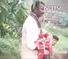 بالفيديو... رجل يحاول دفن حفيدته الرضيعة حية لهذا السبب