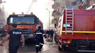 السيطرة على حريق نشب بمخزن خُردة بقرية ”شرهي” في بني سويف 