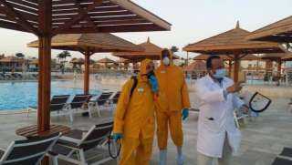 بدء إجراءات تطهير وتعقيم الفنادق و النوادي الصحية في شرم الشيخ والجونة