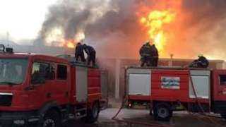 السيطرة على حريق نشب بمصنع أحبار برج العرب الإسكندرية