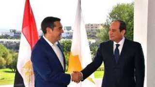 السيسي ورئيس وزراء اليونان يرفضان التدخلات الخارجية في الأزمة الليبية  
