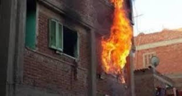  حريق  شقة سكنية 
