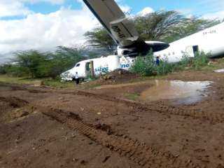 تحطم طائرة شحن كينية بمطار آدم عدي الدولي في مقديشيو بالصومال