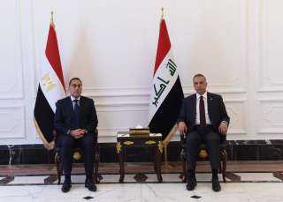 استقبال رسمي لمصطفى مدبولي بمقر مجلس الوزراء العراقي