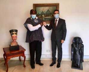 سفير مصر في أكـــرا يبحث التعاون بين مصر وغانــا في مجال الأبحاث الطبية وعلاجات الأمراض المستوطنة والفيروسات