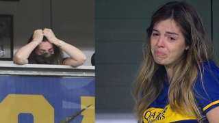 بالفيديو.. ابنة مارادونا تبكي أمام موقف نجوم بوكا جونيورز
