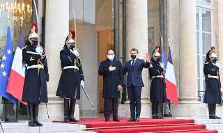 الرئيس السيسى يلتقى ماكرون بقصر الإليزيه في العاصمة الفرنسية باريس