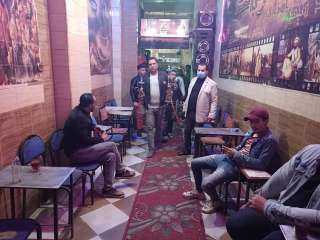 ضبط مقهي مخالف يقدم الشيشة للمواطنين ببشتيل بمركز ومدينة أوسيم.