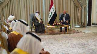 الرئيس العراقي يستقبل وفدا خليجيا ويشيد ببيان ”العلا”