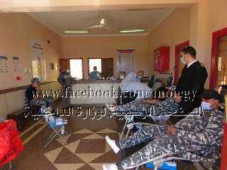 حملة للتبرع بالدم بمشاركة الضباط والأفراد والمجندين بجنوب سيناء
